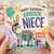 Niece 7th Birthday Card, Happy Birthday to a Special Niece Today Donkey Card