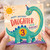 3rd Birthday Card for Daughter, Happy Birthday Roarsome Dinosaur Card