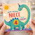 4th Birthday Card for Niece, Roarsome Dinosaur Birthday Card