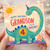 4th Birthday Card for Grandson, Happy Birthday Dinosaur Card