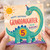 5th Birthday Card for Granddaughter - Cute Dinosaur Birthday Card
