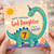 7th Birthday Card for God Daughter, Cute Dinosaur Happy Birthday Card, You're Roarsome