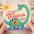 6th Birthday Card for Great Grandson, Dinosaur Happy Birthday Great Grandson Card