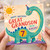 Great Grandson 7th Birthday Card, You're Roarsome Dinosaur Birthday Card