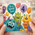 4th Birthday Card for Son, Fun Monster Balloon Party Card