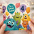 4th Birthday Card for Special Nephew, Fun Monster Balloon Birthday Card