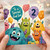 2nd Birthday Card for God Son, To a Special God Son, Cute Monster Balloon Design