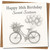 Sweet Sixteen 16th Birthday Card - Bicycle, 145mm x 145mm Square, Includes Kraft Envelope