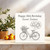 Sweet Sixteen 16th Birthday Card - Bicycle, 145mm x 145mm Square, Includes Kraft Envelope