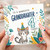4th Birthday Card for Granddaughter, Cute Cat Party Card