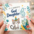 God Daughter 4th Birthday Card, Cute Cat Party Hat Birthday Card