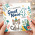 4th Birthday Card for Great Niece Cute Kitten Party Design