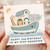 2nd Birthday Card for Step Daughter, Cute Noah's Ark Animal Birthday Card