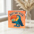Best Day Ever Toucan Birthday Card - Cute Cartoon Bird with Ice Cream, Peach Starry Background, Fun Design for Friends, Family, Kids or Colleagues