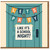 Funny Birthday Card - LETS PATY Like It's a School Night - Teal Door Bunting Design - Humour for Friends, Colleagues or Family