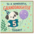 Granddaughter 5th Birthday Card