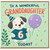 6th Birthday Card for Granddaughter, To a Wonderful Granddaughter Today Cute Puppy Card