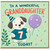 Granddaughter 7th Birthday Card, To a Wonderful Granddaughter Today