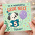 5th Birthday Card for Great Niece, Cute Puppy Balloon Design