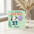 5th Birthday Card for Great Niece, Cute Puppy Balloon Design