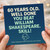 Funny 60th Birthday Card - 'Well Done, You Beat William Shakespeare. Skill!' Bold Typographic Design with Shakespeare Doodle - Milestone Humour Card for Men or Women