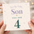 4th Birthday Card for Son, Lovely Little Son You Are 4