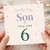 Son 6th Birthday Card, Lovely Little Son You Are 6 Card