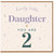 2nd Birthday Daughter Card