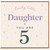 5th Birthday Card For Daughter