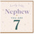 7th Birthday Card for Nephew, Lovely Little Nephew You Are 7