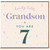 7th Birthday Card for Grandson, Lovely Little Grandson You Are 7