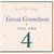 Great Grandson 4th Birthday Card