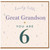 Great Grandson 6th Birthday Card