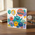 6th Nephew Birthday Card, Cute Monster Balloons and Gifts