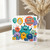 6th Birthday Card for Great Granddaughter, Cute Monsters and Balloons