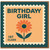 Birthday Girl First Class Postage Stamp Birthday Card - Retro Daisy Flower Design for Her