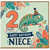 Niece 2nd Birthday Card, Dinosaur Chameleon Happy Birthday Card