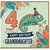 4th Birthday Card for Granddaughter, Happy Birthday Today Chameleon Design