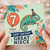 7th Birthday Card for Great Niece, Cute Chameleon Party Card