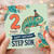 Step Son 2nd Birthday Card, Happy Birthday Step Son Age 2 Today, Cute Chameleon Party Design