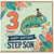 3rd Birthday Card for Step Son, Cute Dinosaur Happy Birthday Card