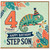 4th Birthday Card for Step Son, Happy Birthday Chameleon Party Design
