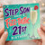 Step Son 21st Birthday Card, Have A Fizz - Tastic Birthday Card