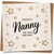 Fantastic Nanny Birthday Card - Star Design - 145mm x 145mm - For Nanny/Nan/Gran - Heartfelt Greeting, Includes Kraft Envelope