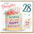 28th Birthday Card for Daughter, Lovely Floral Cake Happy Birthday Card