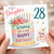 28th Birthday Card for Daughter, Lovely Floral Cake Happy Birthday Card