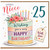 25th Birthday Card for Niece, Lovely Niece Happy Birthday Card