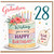 Grandson 28th Birthday Card, Lovely Grandson Happy Birthday Card with Floral Celebration Cake