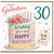 Grandson 30th Birthday Card, Lovely Grandson Happy Birthday Floral Cake Card