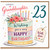 Granddaughter 23rd Birthday Card, Lovely Floral Cake Birthday Card for Granddaughter